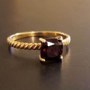 💕Sterling Rope Gemstone Ring